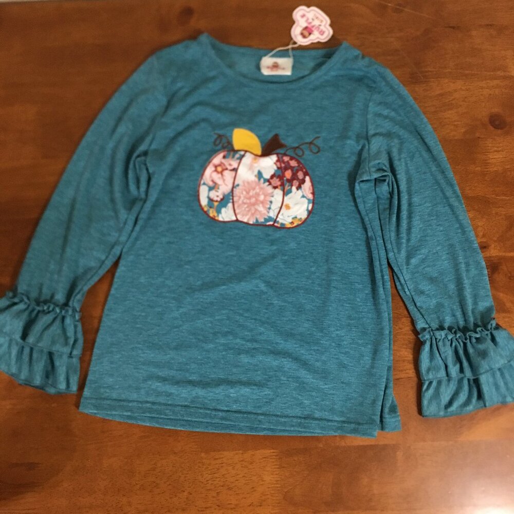 Ruffle Girl Long Sleeve Top